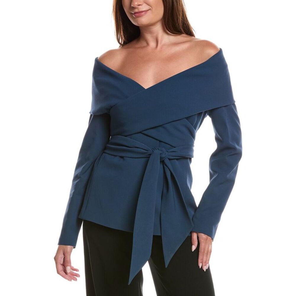 Lafayette 148 New York Womens Portrait Wrap Jacket